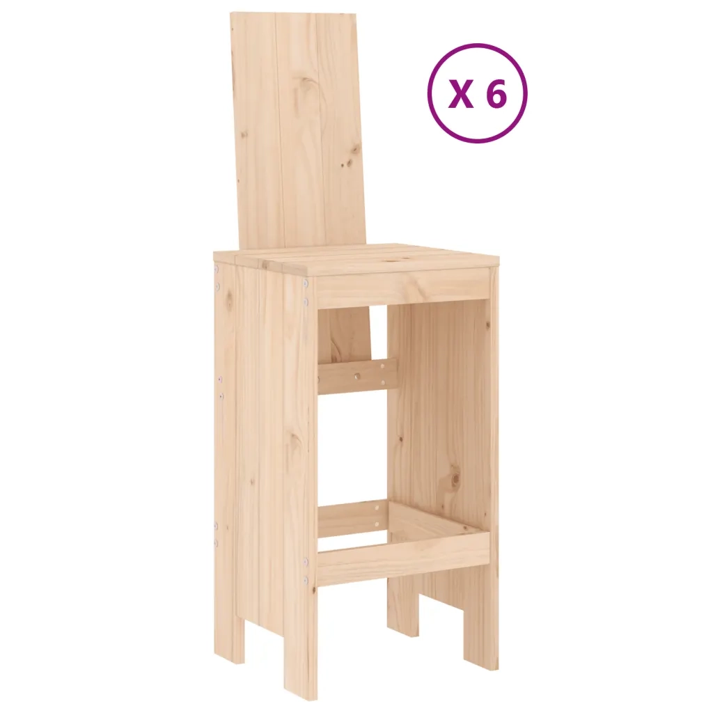 Set Bar da Giardino 7 pz in Legno Massello di Pino 3157781