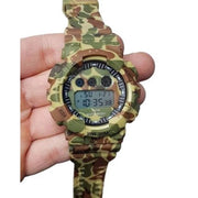 Trade Shop - Orologio Sportivo Zh 7901 Da Uomo Cronografo Digitale Data Camouflage Militare -