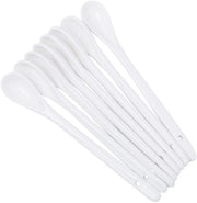 8 Stuks Lepel Porseleinen con Manico Lungo, Glaze Liscio, Resistente al Calore e alla Lavastoviglie, Adatto per Caffè, Tè e Desserti