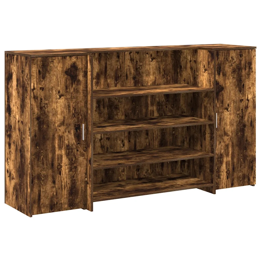 Banco Reception Rovere Fumo 180x50x103,5cm in Legno Multistrato 3324173