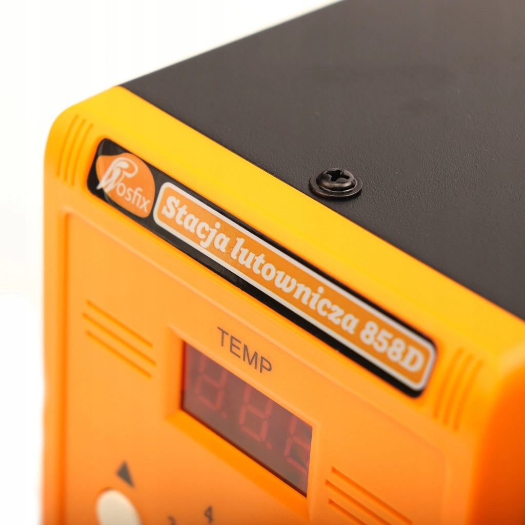 Stazione Saldante Hot-Air Rosfix 858D – 700W, 3 Ugelli, Regolazione Temperatura 100-500°C