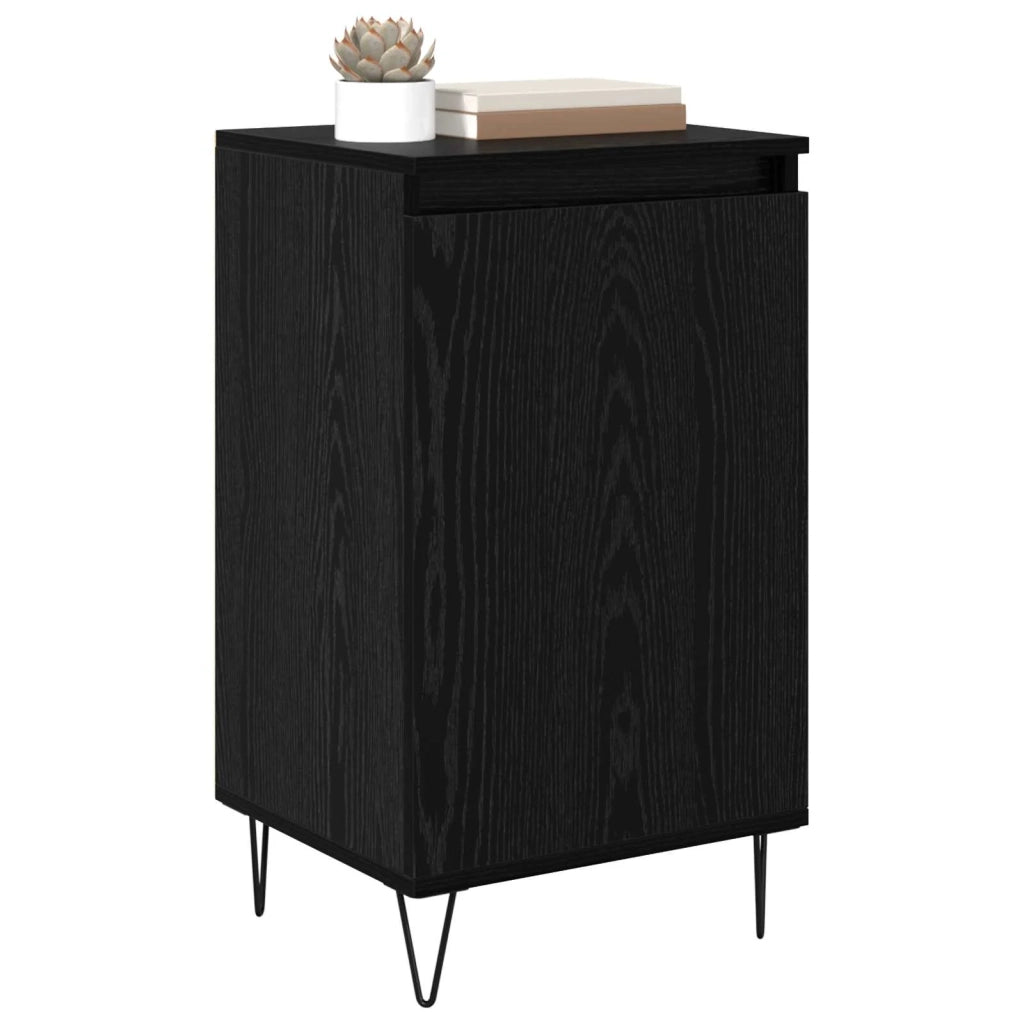 Credenza | Madia | Buffet da pranzo | Armadio da pranzo Rovere Nero 40 x 35 x 70 cm Legno multistrato