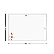 Lavagna magnetica da parete 70x50cm 12 magneti inclusi pannello espositivo 16_0002493