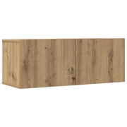 Mobili TV a Parete 2pz | Armadietto TV | Mobile Porta TV Rovere Artigianale 80x30x30 cm
