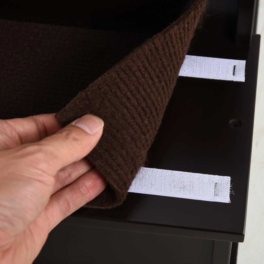 Scala per animali in MDF marrone scuro con tappeto