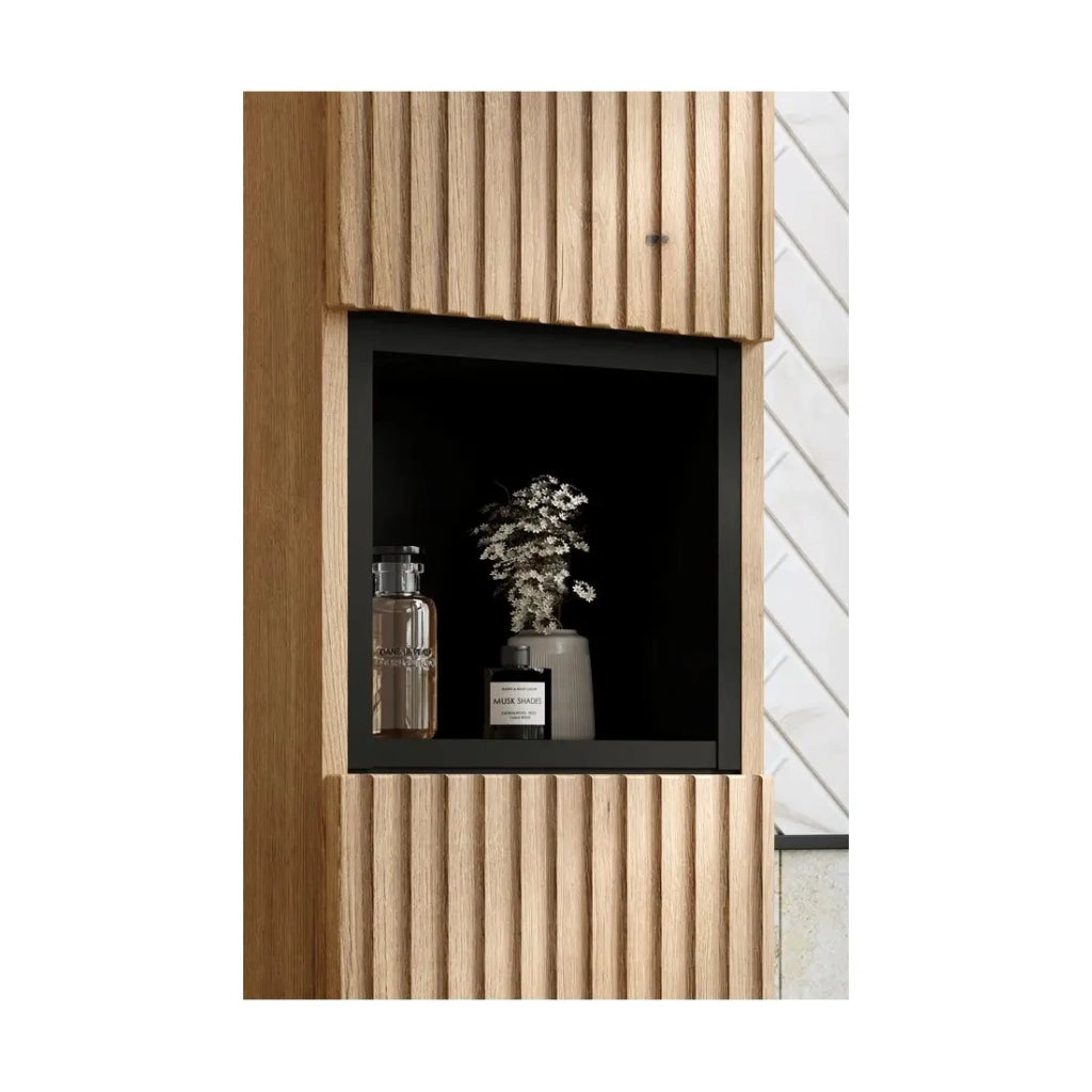 Colonna bagno VANO 140 cm quercia sospesa 2 porte