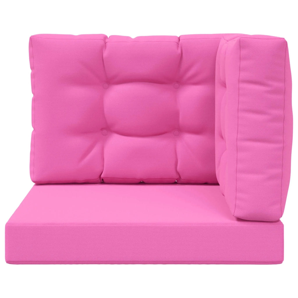 Cuscino per divano da esterno 3 pcs Rosa Poliestere
