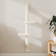 vidaXL Albero per Gatti con Tiragraffi a Parete Crema 108 cm