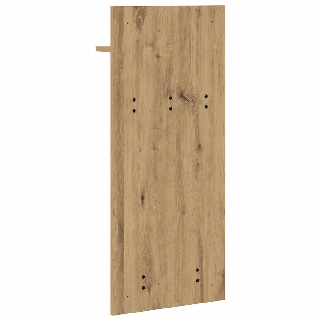 Appendiabiti a muro A parete Rovere artigianale 40 x 10 x 90 cm 874458