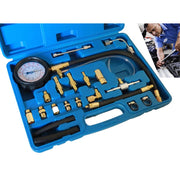 Trade Shop - Kit Tester Pressione Di Compressione Motore Misuratore Pistone Cilindri 20pz -