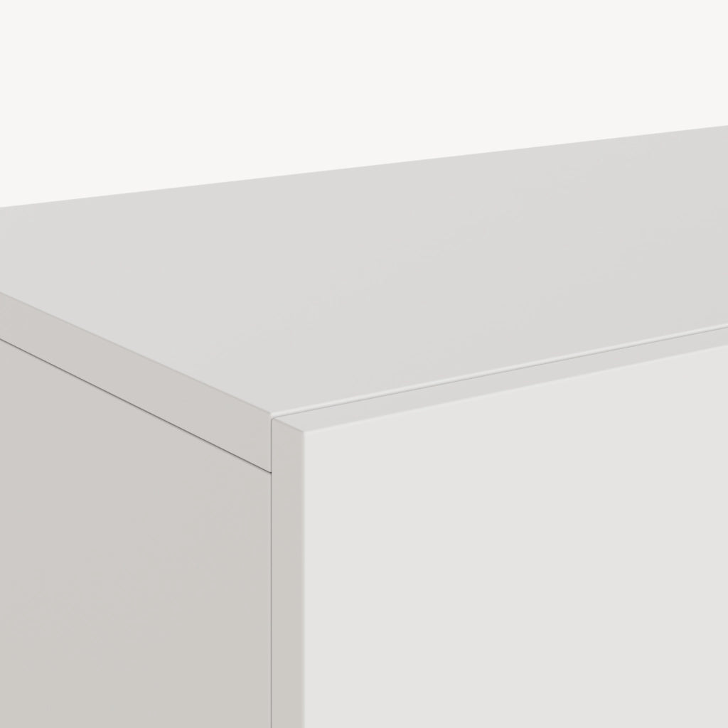 Mobile Porta TV Halmstad da Parete con Ante a Ribalta 160 x 31 x 30 cm - Bianco [en.casa]