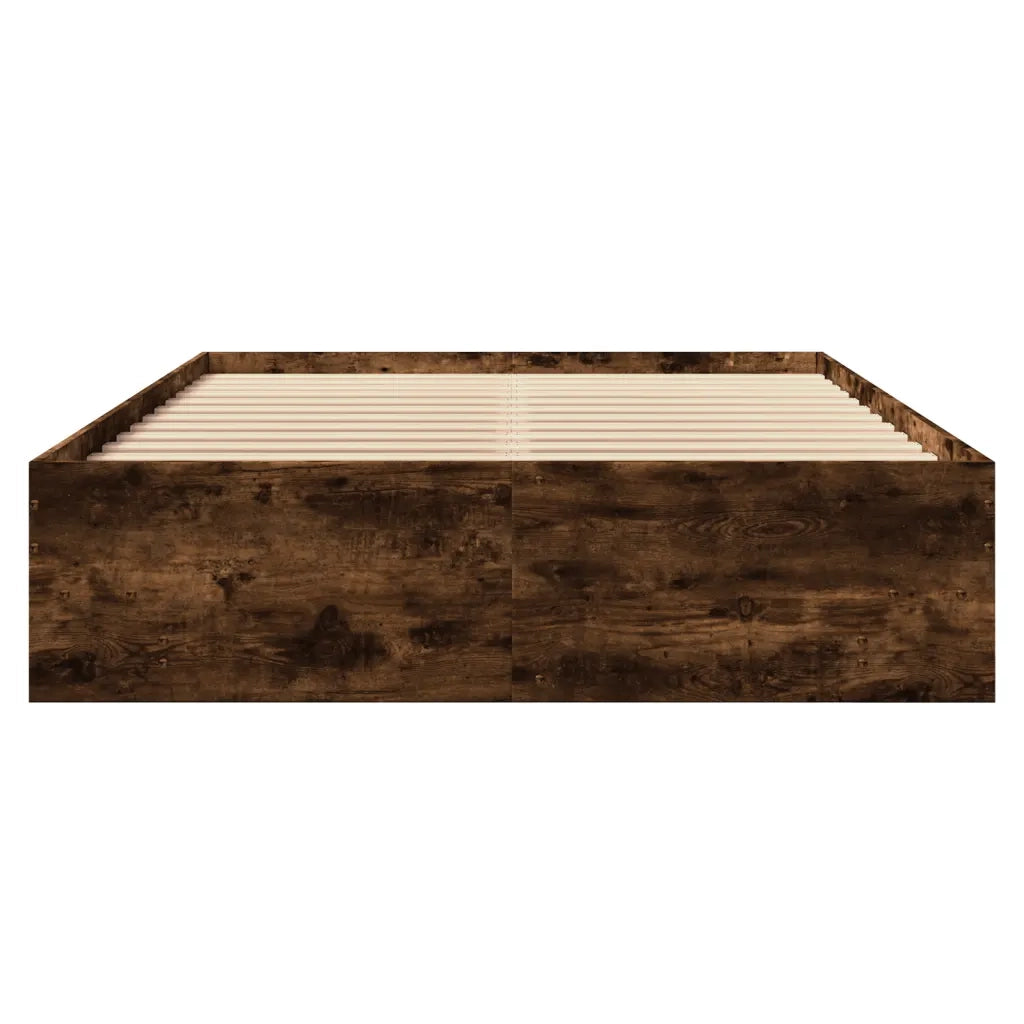 Giroletto senza Materasso Rovere Fumo 140x200 cm in Truciolato 3295657