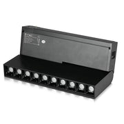 10*2W LED Magnetico SMD SMD Spotlight lineare Linea Black IP20 24V 4000K