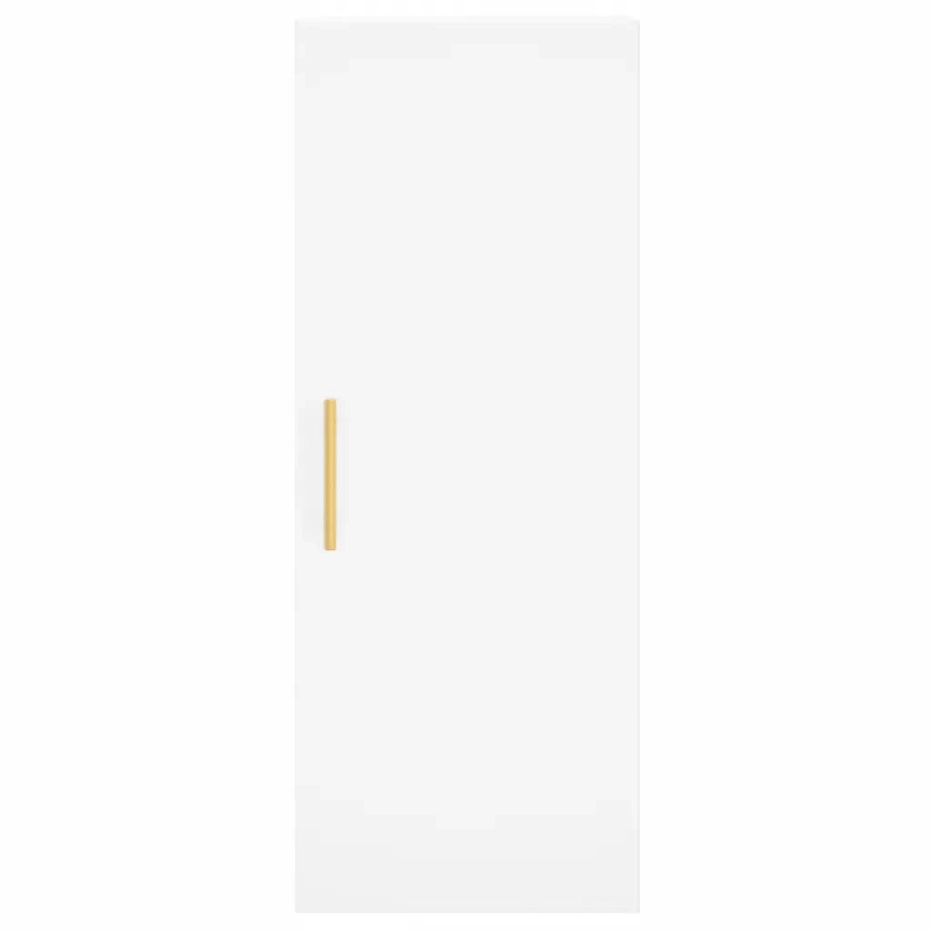 Credenza | Madia | Buffet da pranzo | Armadio da pranzo Bianca 34,5x34x180 cm in Legno Multistrato