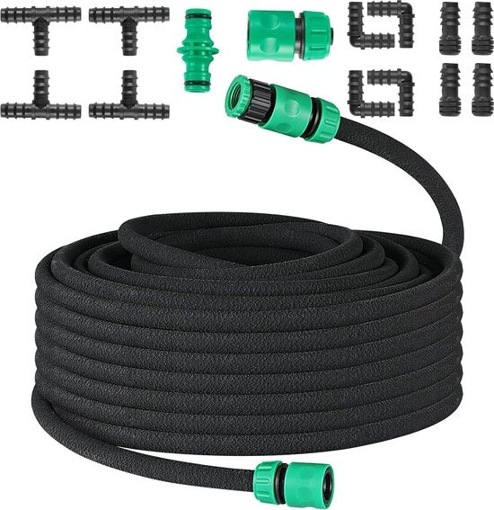 Set di tubi per irrigazione a gocce 50 metri - Tubo per irrigazione a gocce per giardino - Tubo per irrigazione per giardino prato terrazze