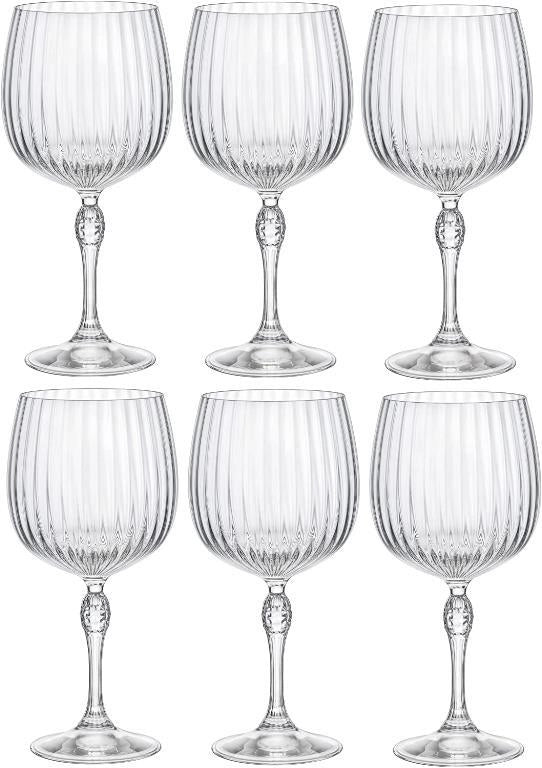 Set 6 Calici Bicchieri Gin Tonic America' 20s 74,5 cl Rocco Bormioli