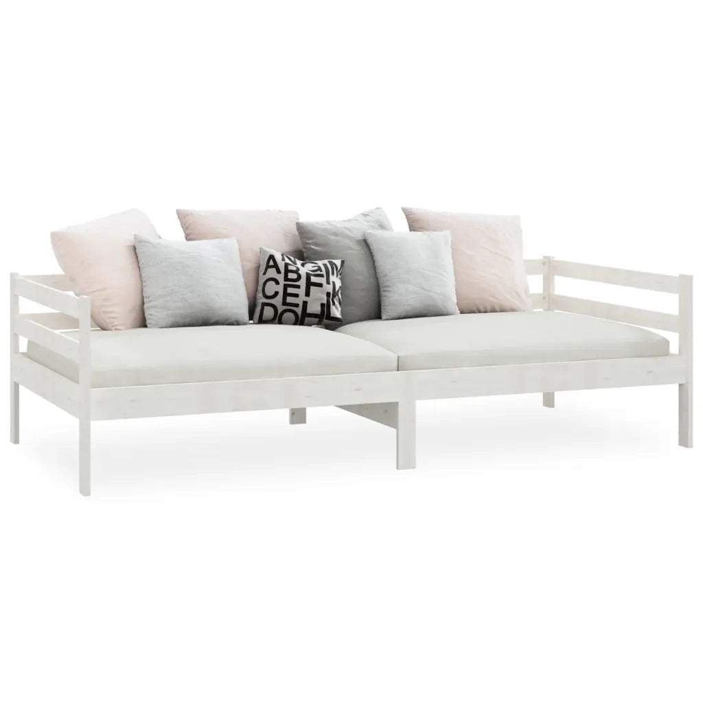 Dormeuse Bianca in Legno Massello di Pino 90x200 cm 806931