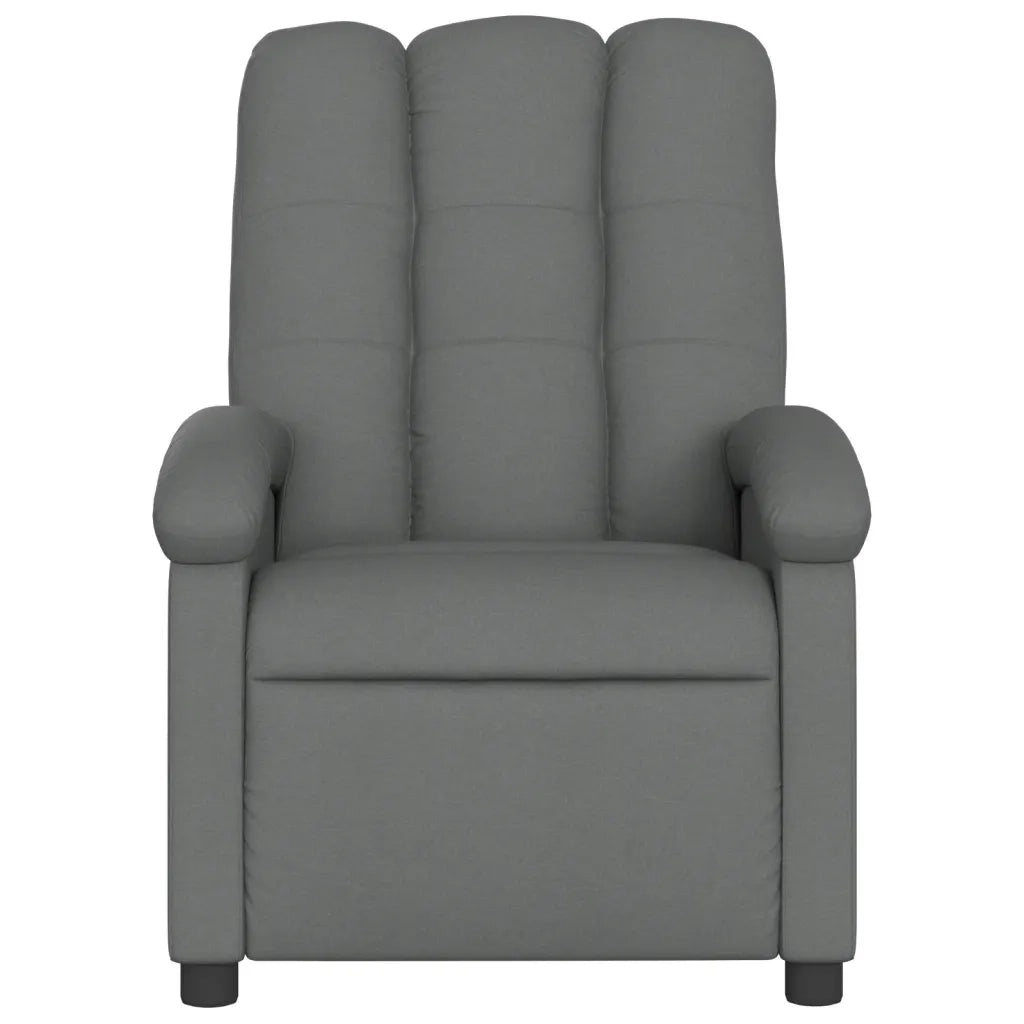 Divano Sedia-Poltrona reclinabile in tessuto grigio scuro 401502