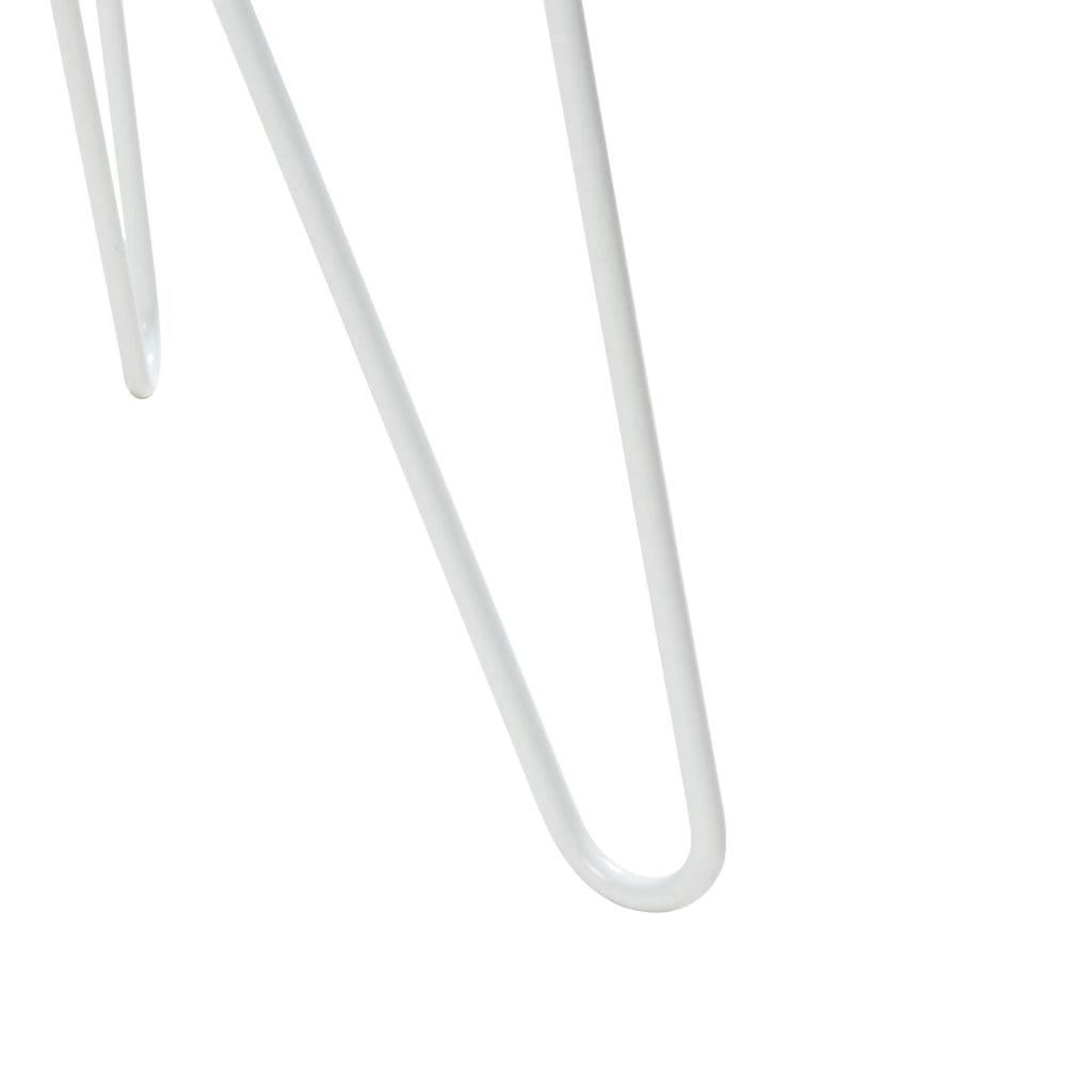 Tavolino dal design elegante 45 x 43 cm bianco 03_0010935