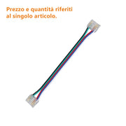 Alcapower Cavo di prolunga per giunzione strisce LED COB RGBW, lunghezza 150 mm, connettore rapido per installazioni professionali ed illuminazione