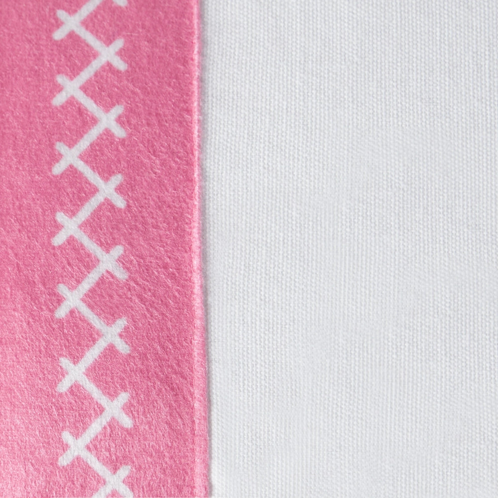 Set di 2 cuscini decorativi Rosa Bianco Cotone 30 x 50 cm con frange Cuscino moderno rettangolare Accessori decorativi Boho