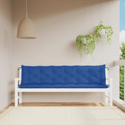 Cuscini per Panca 2 pz-Set di 2 Cuscini per panchina Blu 200x50x7 cm in Tessuto Oxford