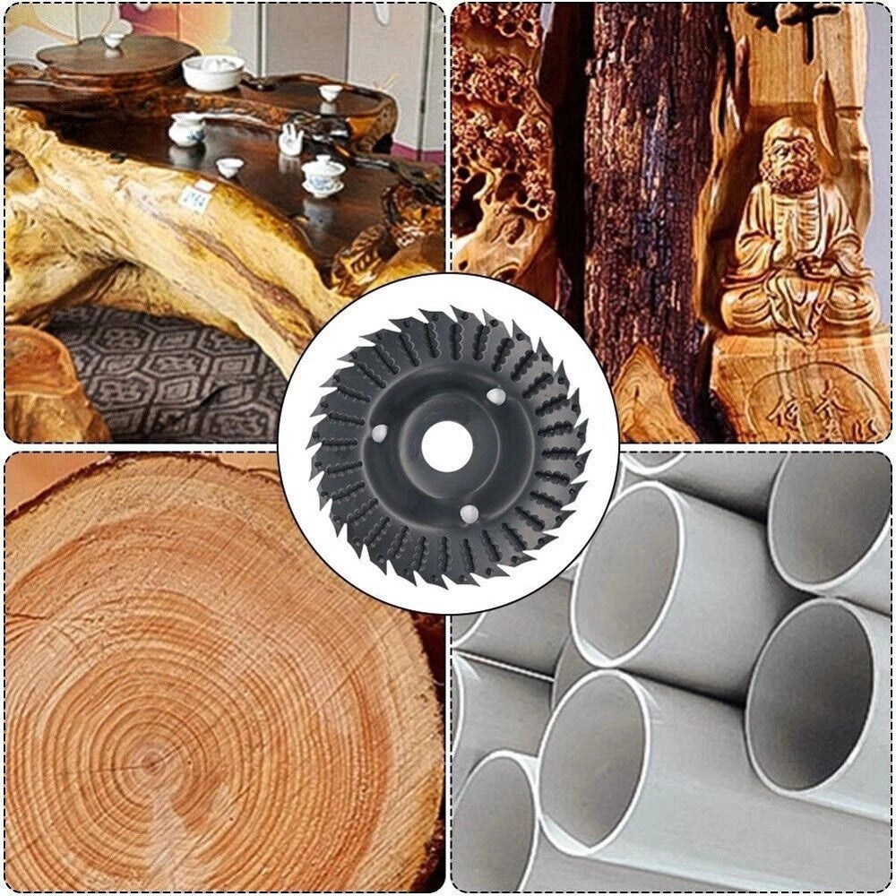 Trade Shop - Disco Per Smerigliatrice Angolare Raspa Levigatura Intaglio Legno 125 Mm 66016 -