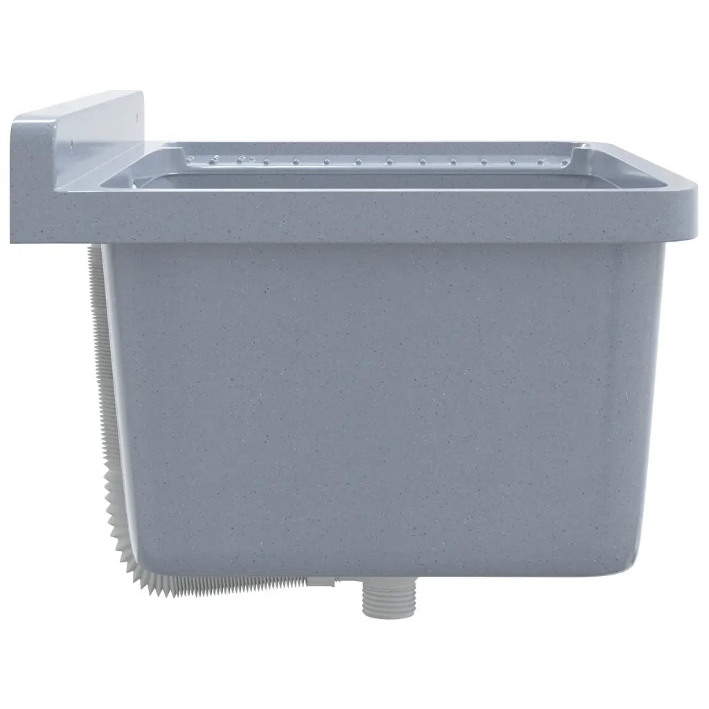 Lavabo a Parete-Lavandino-Lavello Grigio 60x40x28 cm in Resina