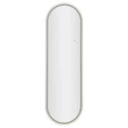 Specchio da parete ovale con illuminazione LED integrata 50x160 cm