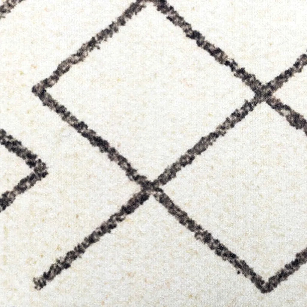 Tappeto da Cucina Bianco 180 x 60 cm Velluto 42013422