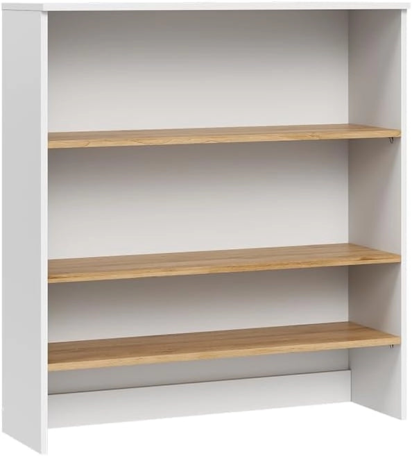 mobile bagno Viktor, Bianco/Artisan, 93.6 x 100.4 cm con ripiani aperti, da montare a parete per spazio aggiuntivo nel bagno