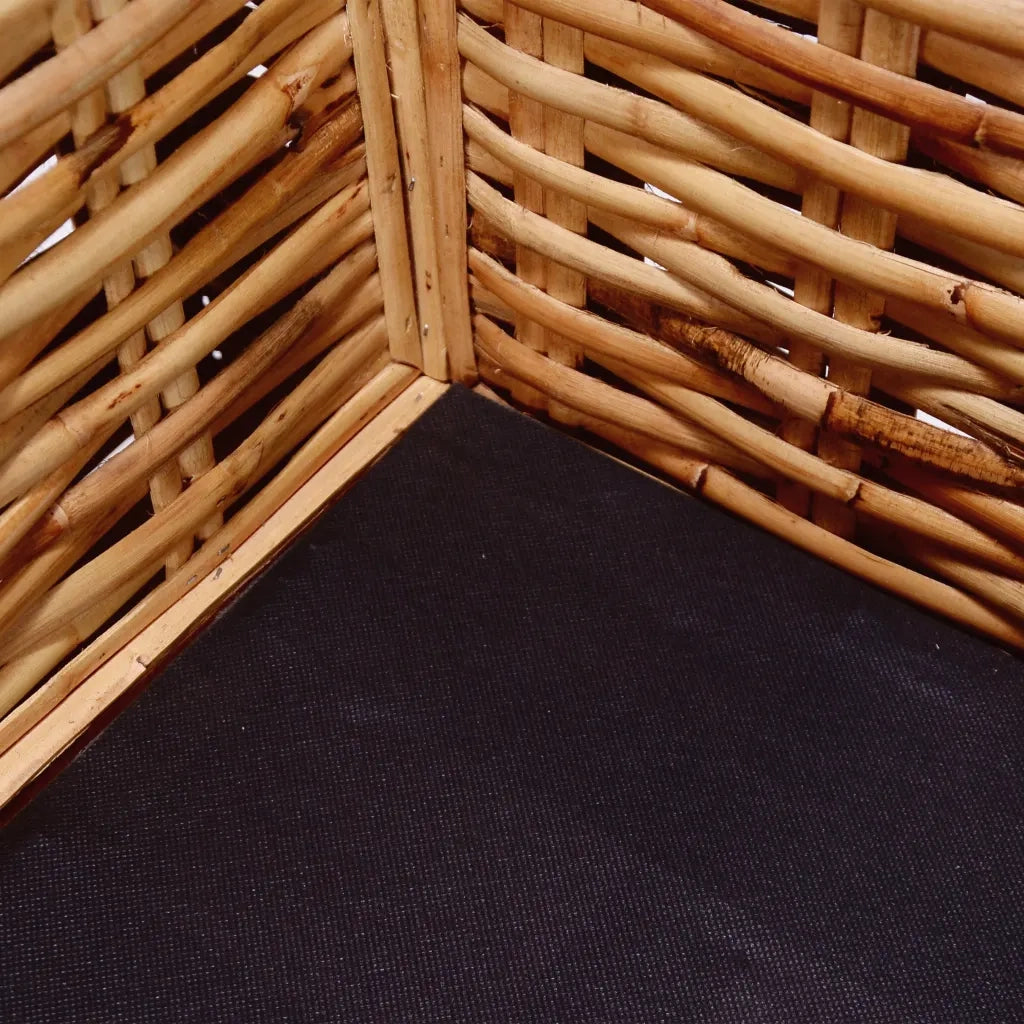Divano da Giardino a 3 Posti in Rattan Naturale 276351