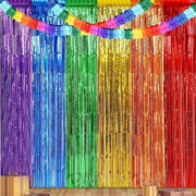 Foglia Frange Tende Regalo - Decorazioni di Festa Vivaci per Compleanni, Matrimoni, 1x2m