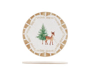 Sottopentola tonda in ceramica decorato Mongolfiera