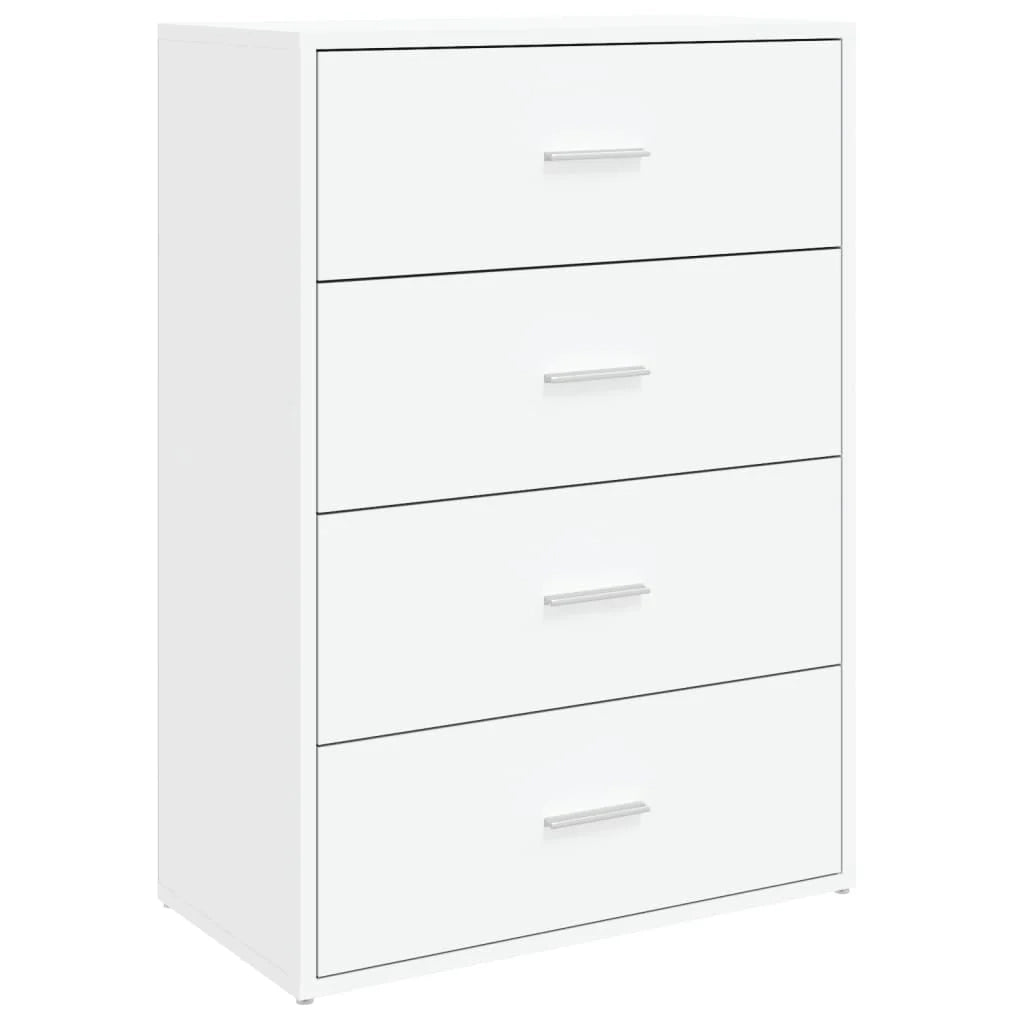 Buffet credenza cassettiera armadio mobile contenitore organizer per cucina soggiorno salotti set da 2 60 x 31 x 84 cm legno ingegnerizzato bianco 02_0036678