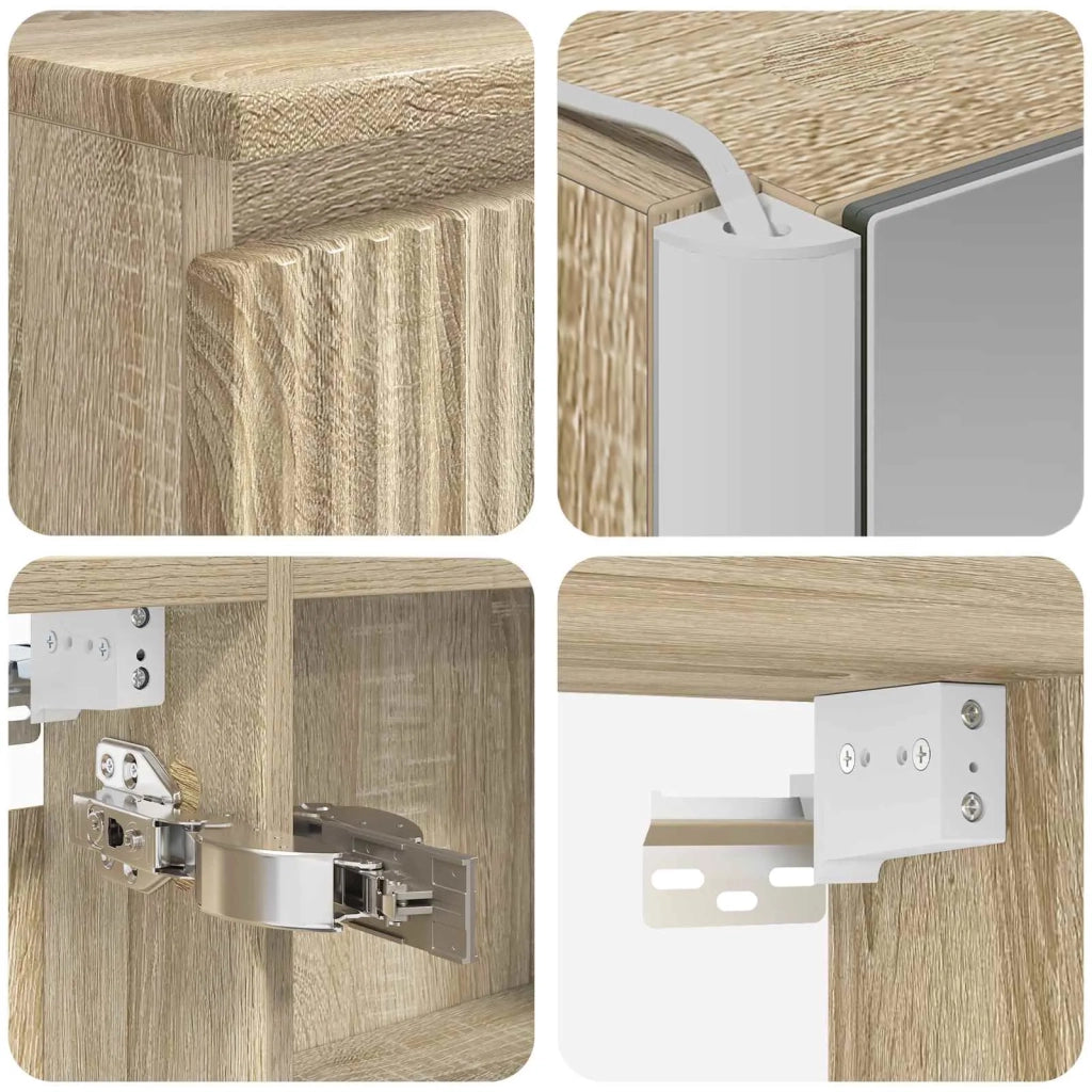 Set di Armadi da Bagno 5 pcs Rovere Sonoma 53 x 15,5 x 70 cm 3407305