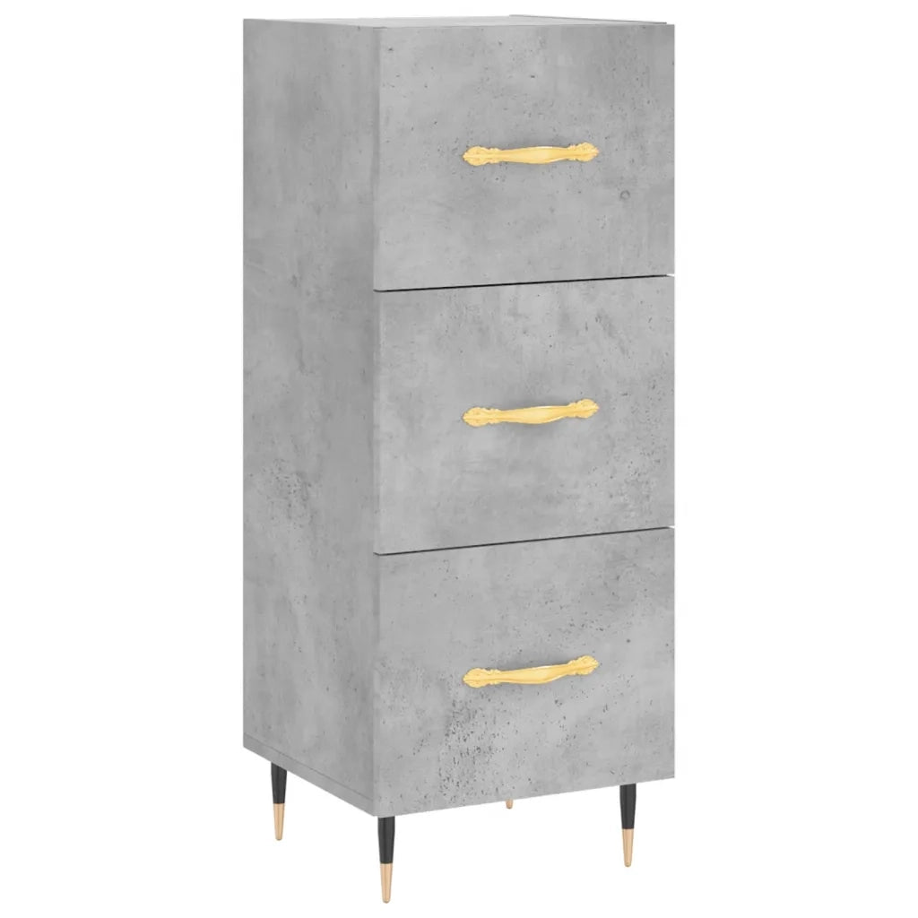 Credenza-Buffet-Armadio da cucina Grigio Cemento 34,5x34x90 cm in Legno Multistrato 222703