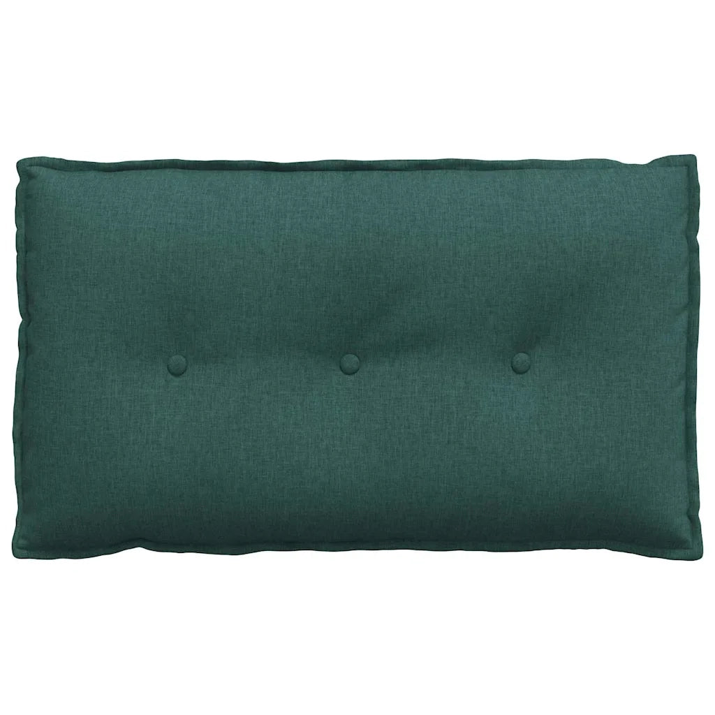 Cuscino per Schiena | Cuscino dorsale Verde Scuro 80 x 19 x 50 cm Tessuto