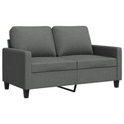Divano | Divano da soggiorno | Sofa a 2 Posti Grigio Scuro 120 cm in Tessuto
