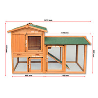 Pollaio e Conigliera in legno con spazio esterno recintato, legno di abete