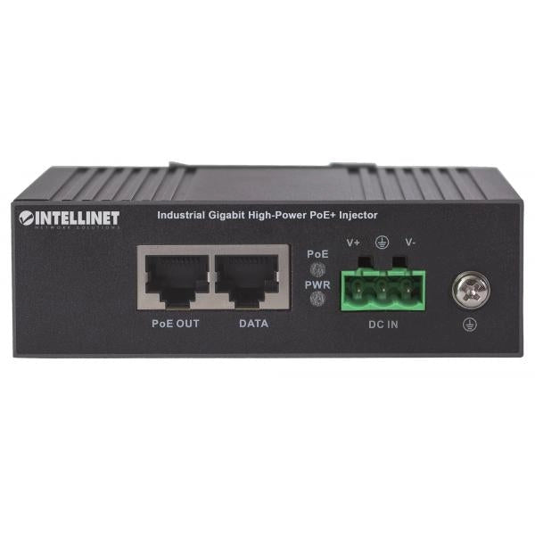 Iniettore Industriale per Guida DIN Gigabit High-Power PoE+ 30W