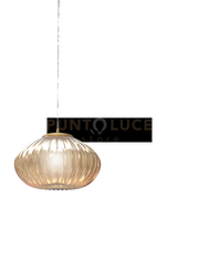 ALFEA-A Lampada a sospensione solo vetro senza base colore ambra attacco E27 IP20