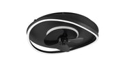 Ventilatore soffitto lampada LED telecomando nero SORTLAND