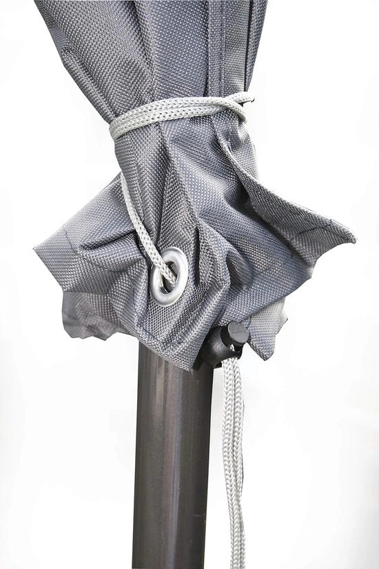 Parasol Coprente Resistente al Tempo - Grigio - Ø 300 cm - Accessori da Giardino Copertura Parasol