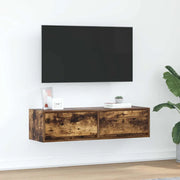 Mobile TV Rovere fumo 100 x 31 x 25,5 cm Legno multistrato 861530