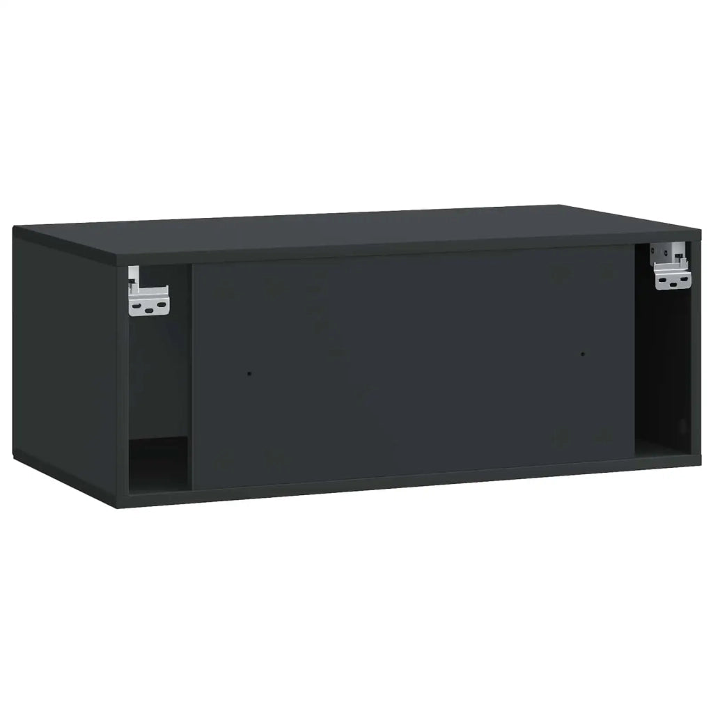 Mobile Porta TV da Muro Nero 78,5 x 41 x 30 cm