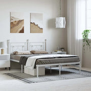 Giroletto con Testiera Metallo Bianco 193x203 cmcod mxl 109700
