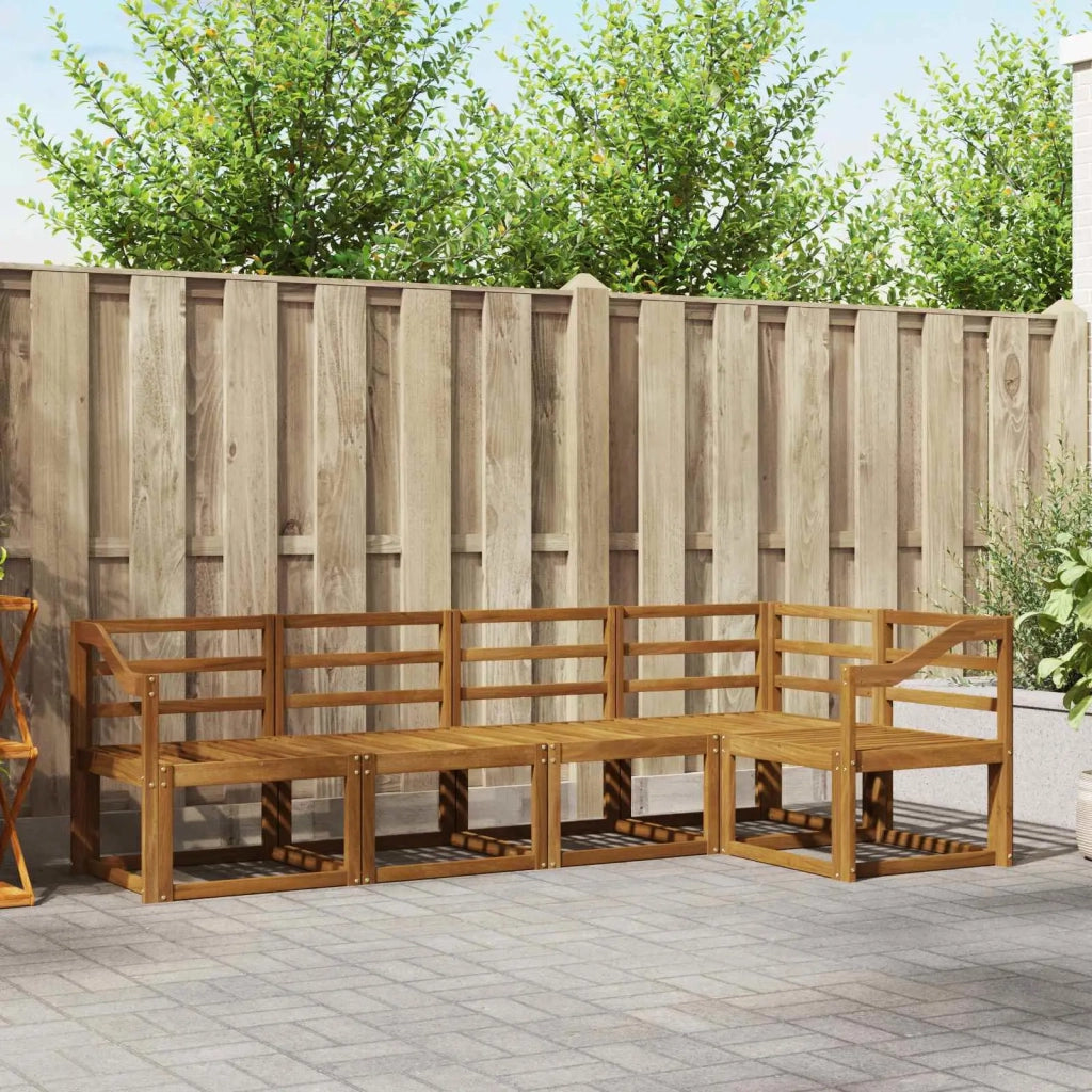 Set di divani da esterno 5 pcs Naturale