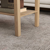 Tavolino da Salotto Rettangolare 90x45x44,5 cm Ampio Ripiano in MDF Laminato Color Legno