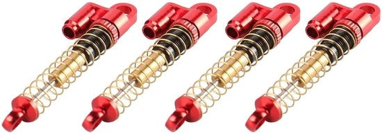 Aggiornamento Demper a Schocchi - Set di Demperizzazione RC in Alluminio - 43 mm - Flessibile - Inclusi 4 Cerchioni di Rimpiazzo - Funzionamento Demperizzante - Demperizzazione RC